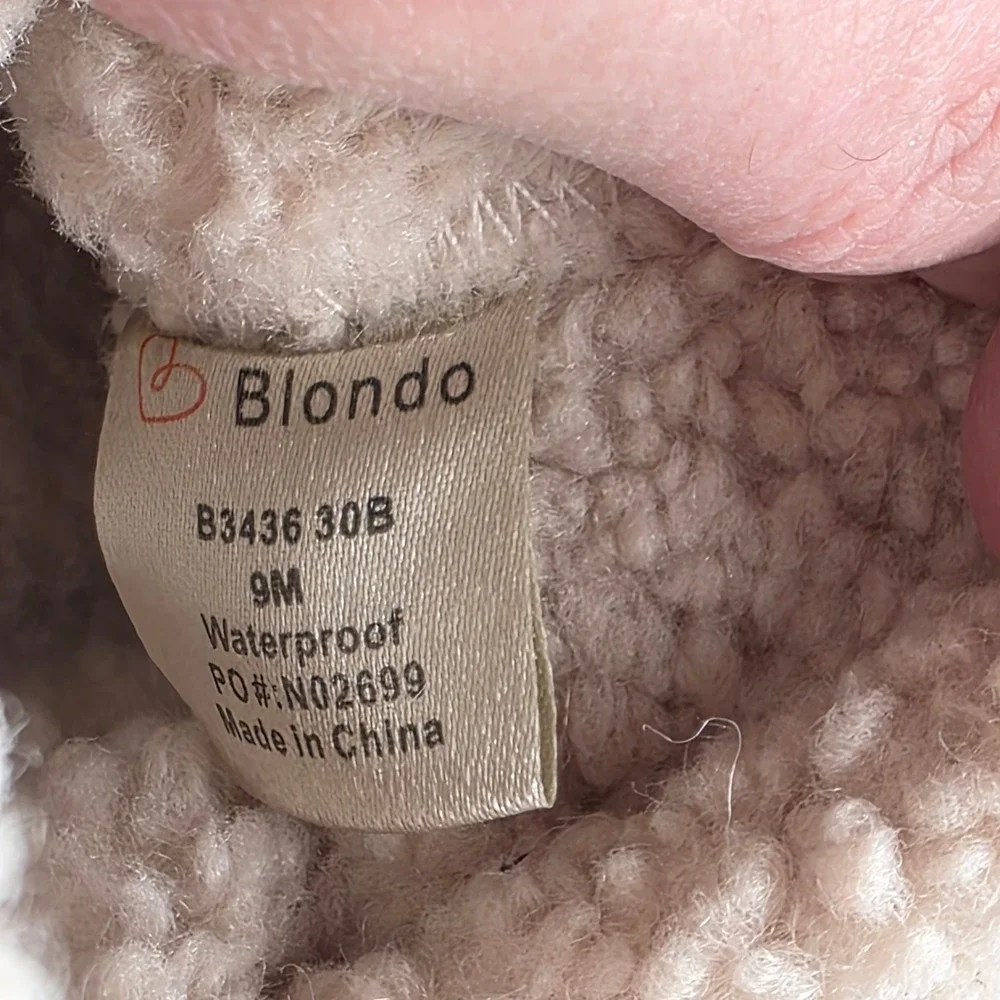 Blondo Waterproof Suede Ankle Boots Women 9M Olive Green Sherpa‎ Lined